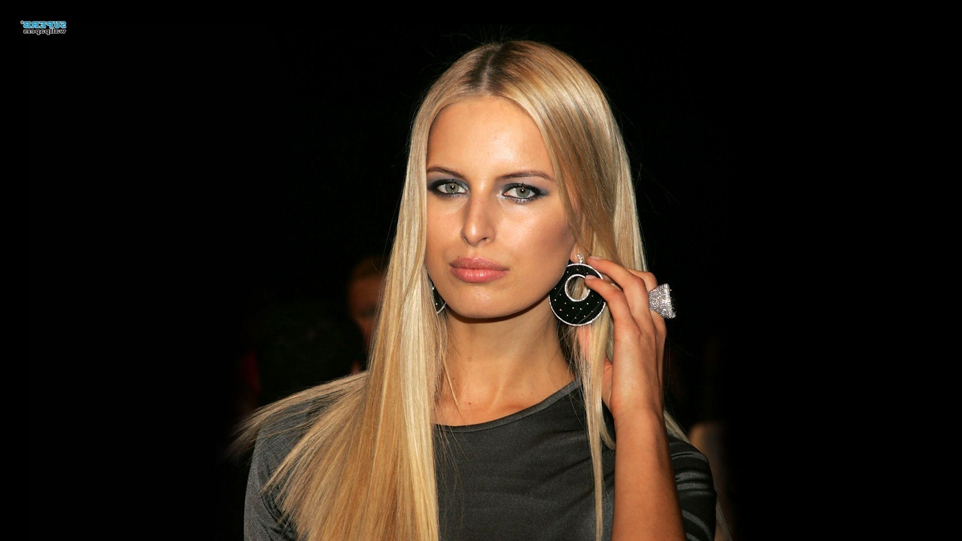 Karolina Kurkova, Blonde, Green Eyes, Victorias Secret Wallpaper