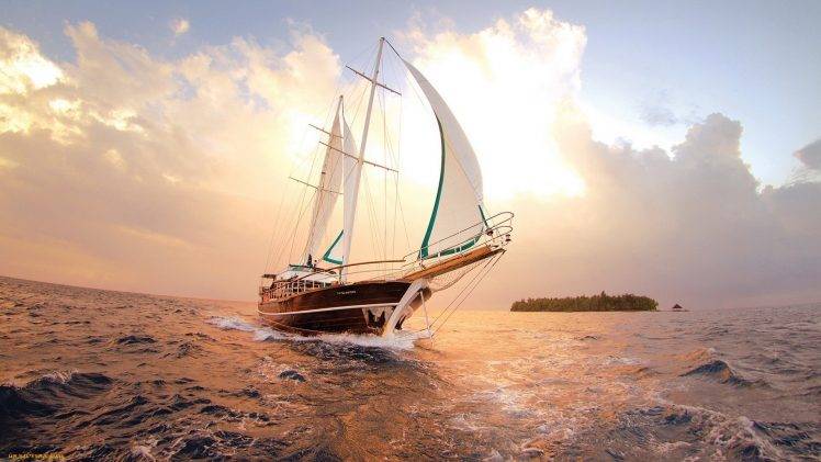 fantasy Art, Sail Boat, Boat, Ocean Wallpapers HD / Desktop and Mobile  Backgrounds
