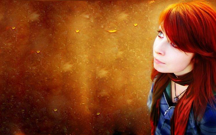 women, Redhead, Photo Manipulation HD Wallpaper Desktop Background