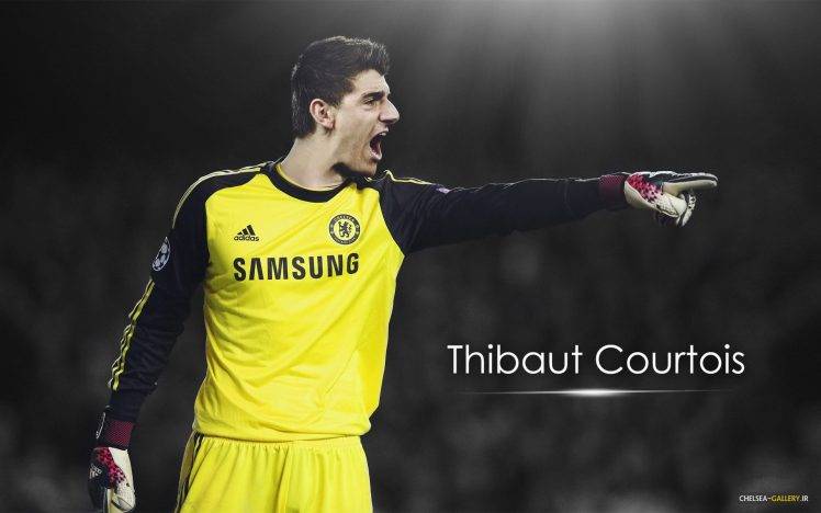 Chelsea FC, Courtois HD Wallpaper Desktop Background
