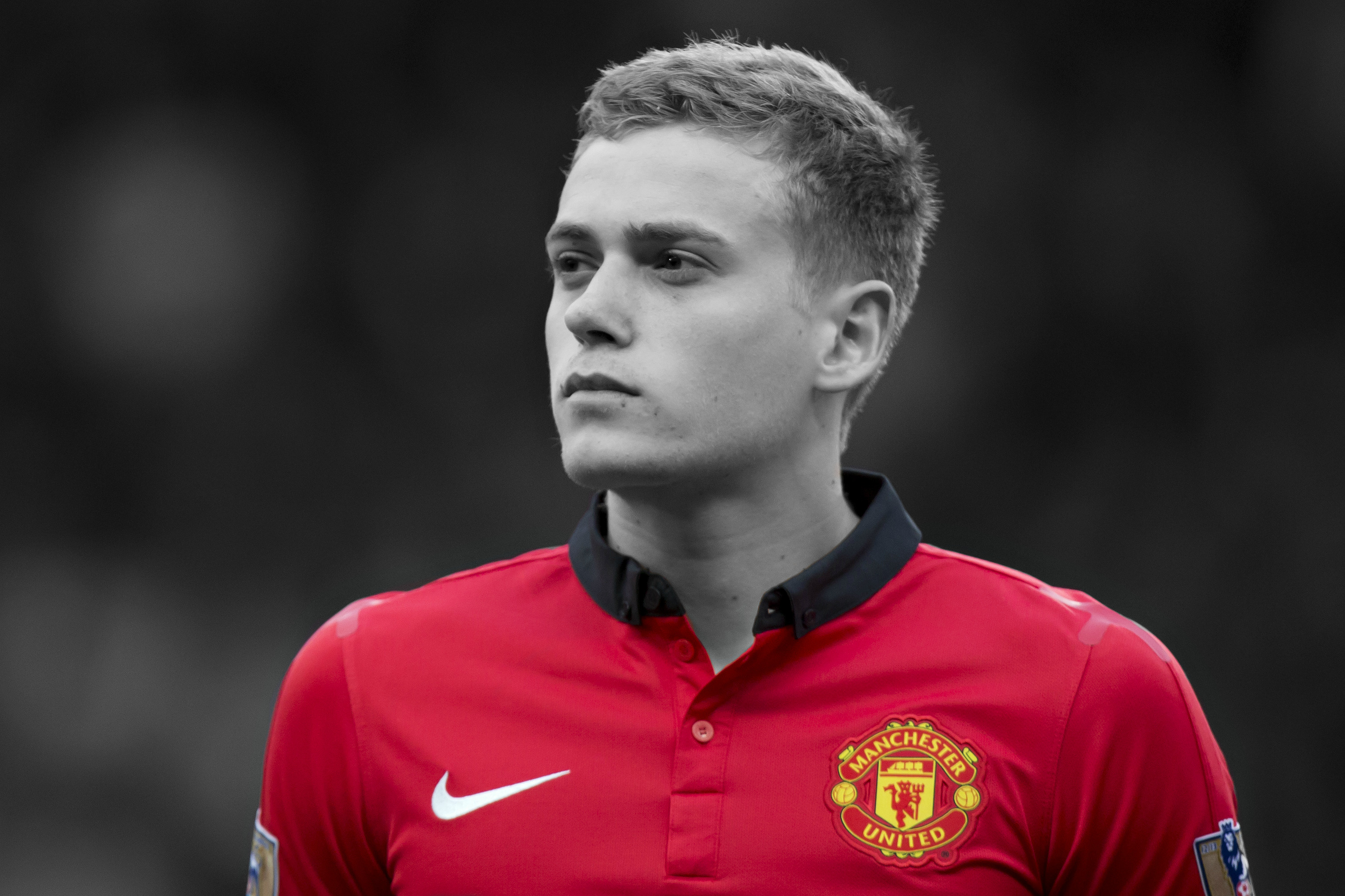 Debutant Wilson, Manchester United, Selective Coloring Wallpaper