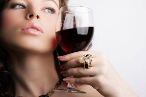 wine, Glass, Women, Necklace