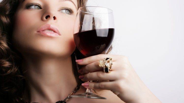 wine, Glass, Women, Necklace HD Wallpaper Desktop Background