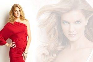 Nicole Boerner, Blonde, Red Dress