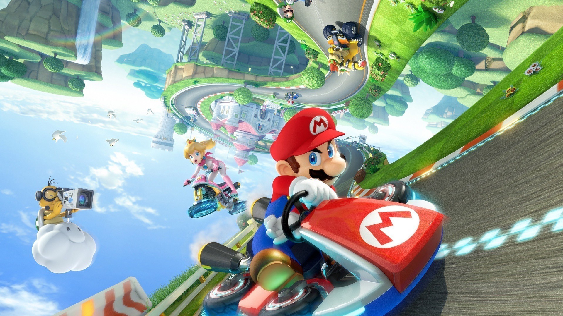 Kart, Super Mario, Princess Peach, Bowser, Mario Kart, Nintendo, Wii U, Video Games Wallpaper
