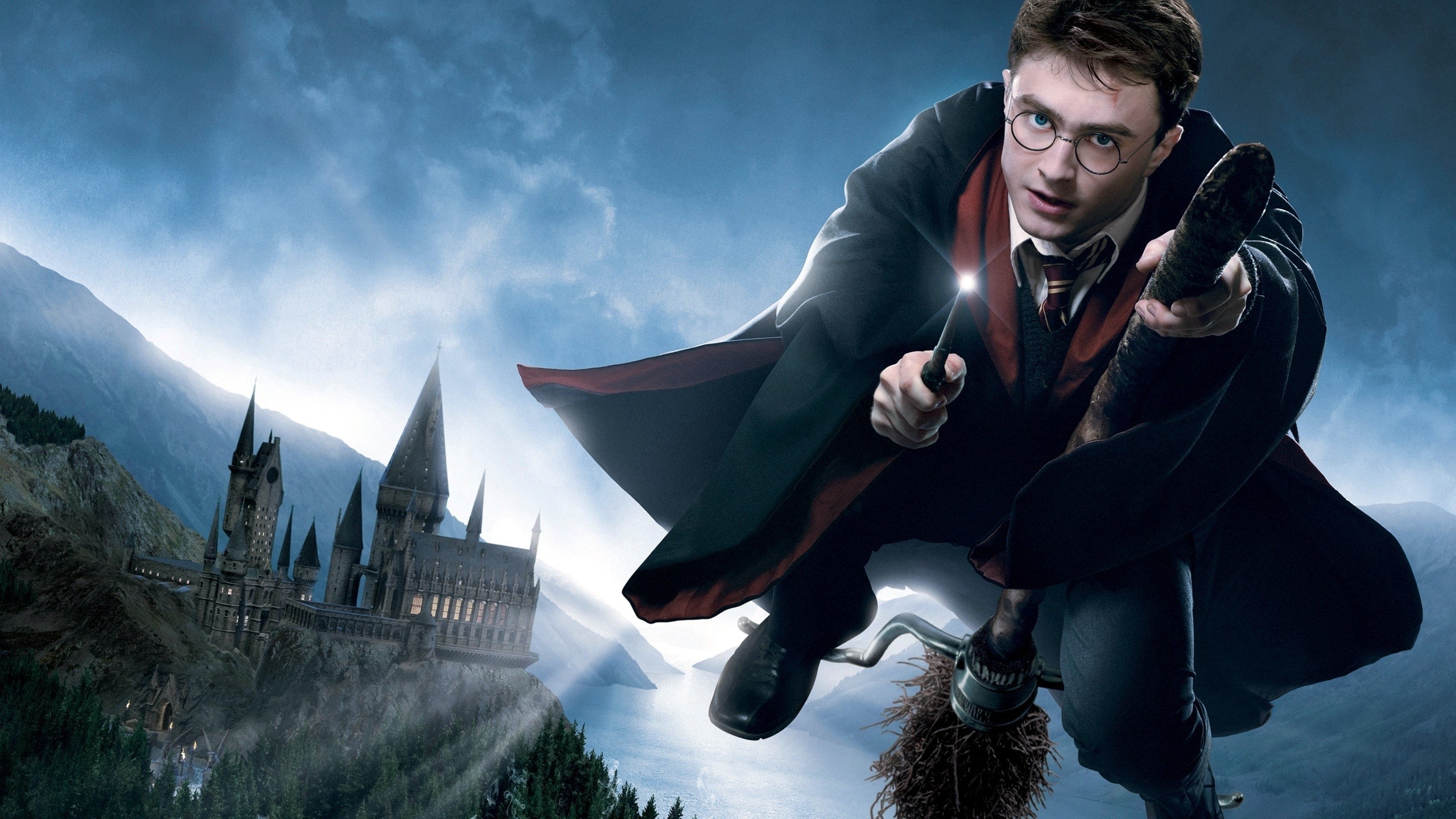 movies, Harry Potter, Hogwarts, Castle, Daniel Radcliffe, Harry Potter