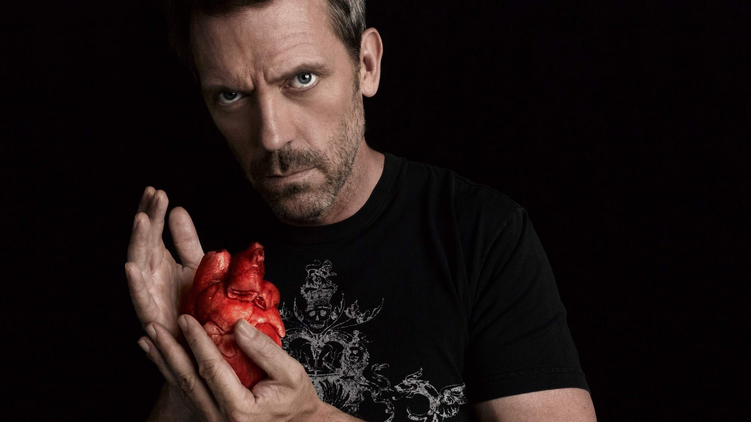movies, House, M.D., Hugh Laurie, Hearts Wallpaper