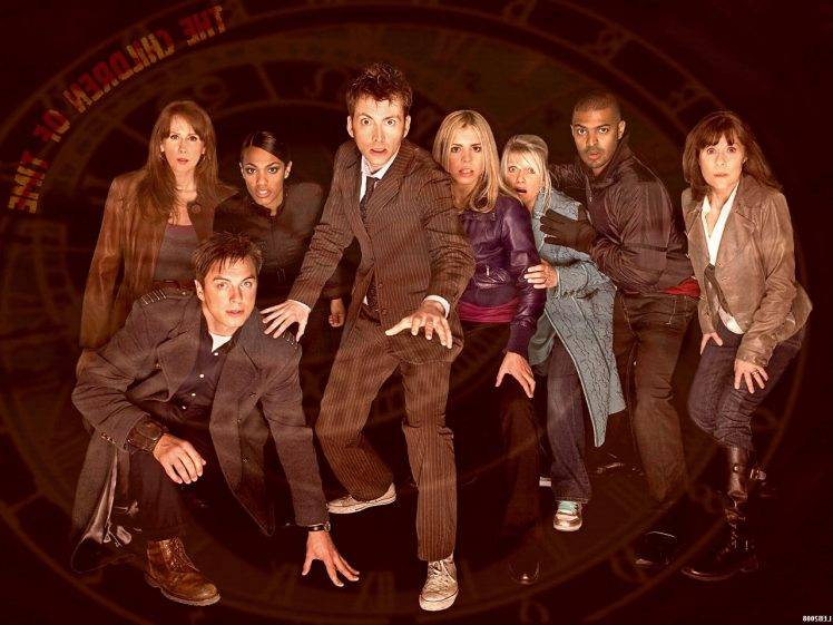 Doctor Who, The Doctor, TARDIS, David Tennant, Billie Piper, John Barrowman, Rose Tyler, Tenth Doctor, Freema Agyeman HD Wallpaper Desktop Background