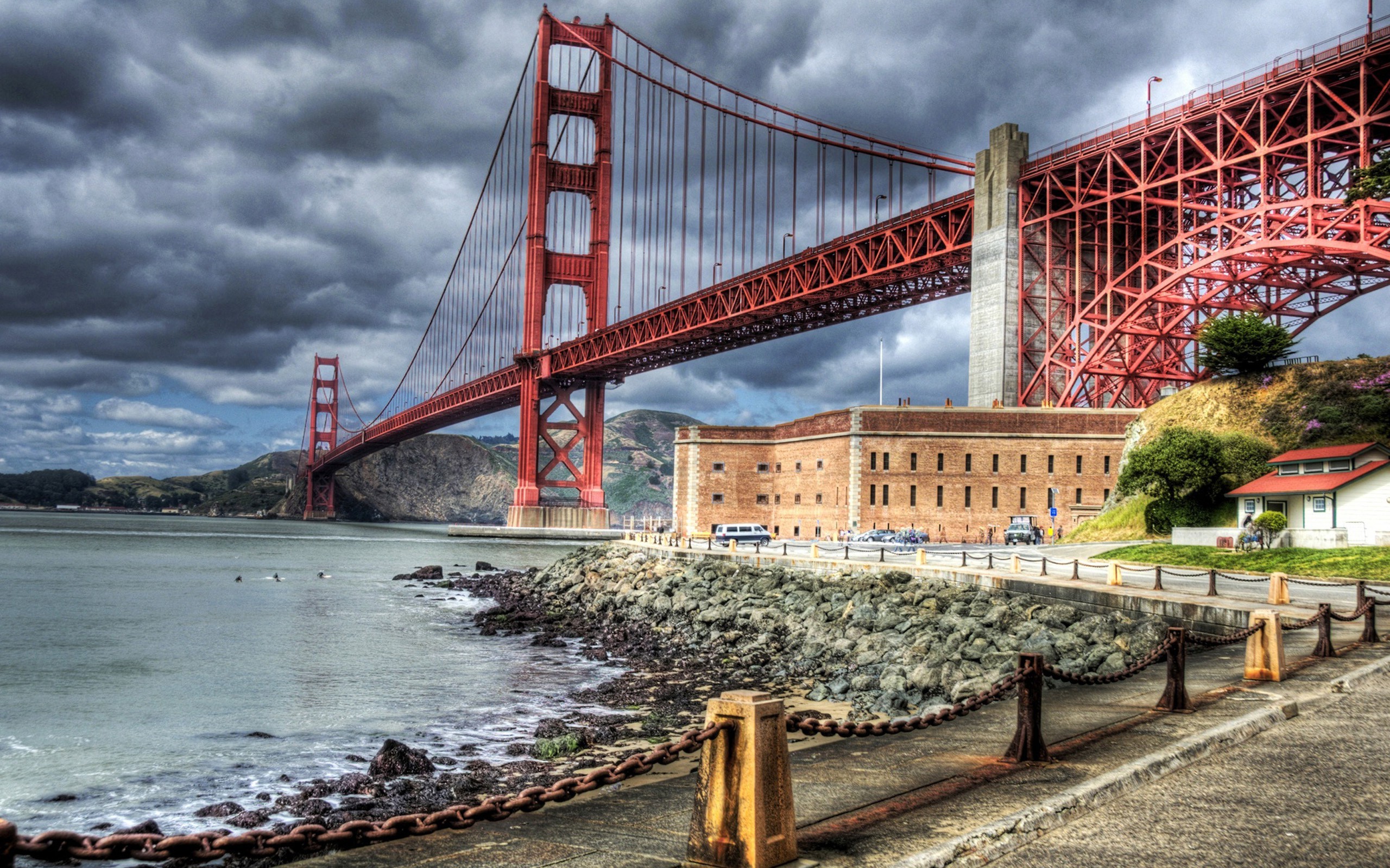 HDR, Bridge, River, Building, Golden Gate Bridge Wallpaper