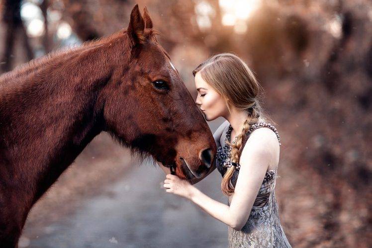 women, Model, Horse, Animals HD Wallpaper Desktop Background