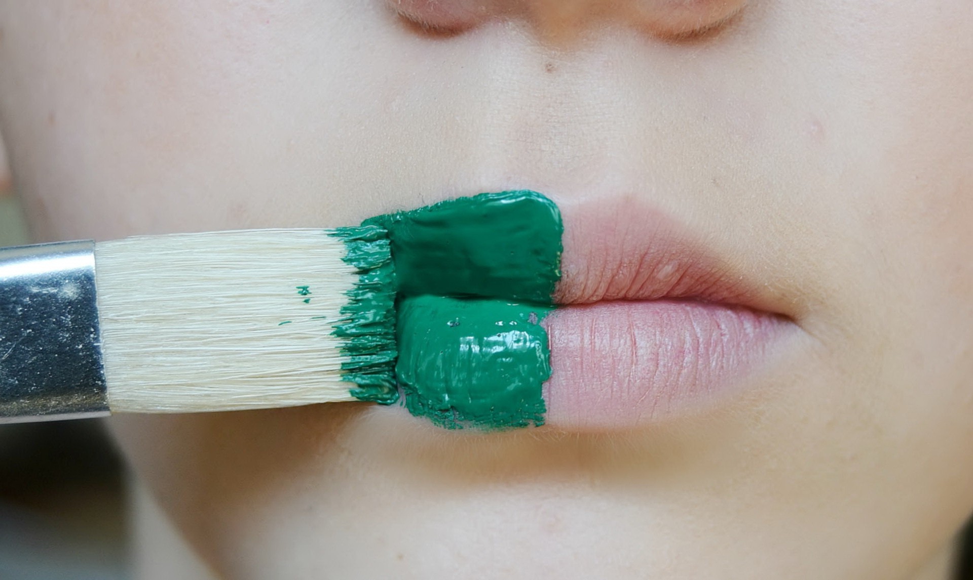 lips, Women, Model, Face Paint Wallpaper