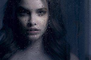 Barbara Palvin, Brunette, Model, Women, Looking At Viewer, Water Drops, Glass, Water On Glass