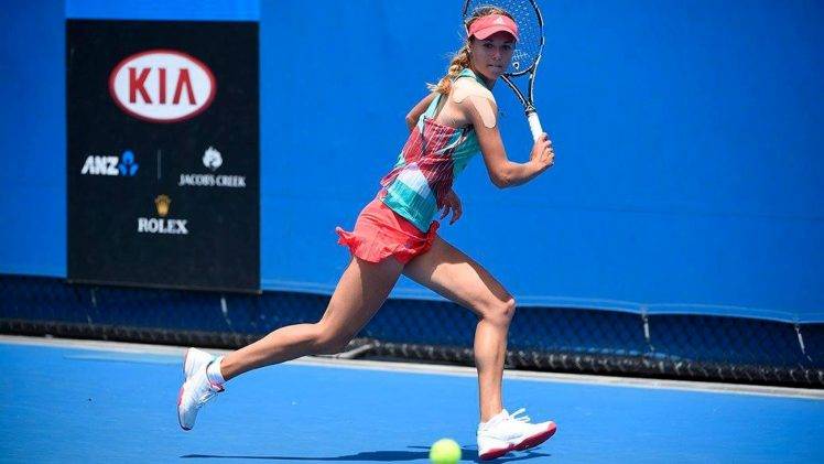 Anna Kalinskaya, Tennis, Skirt HD Wallpaper Desktop Background