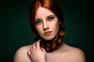 face, Redhead, Women, Model, Portrait