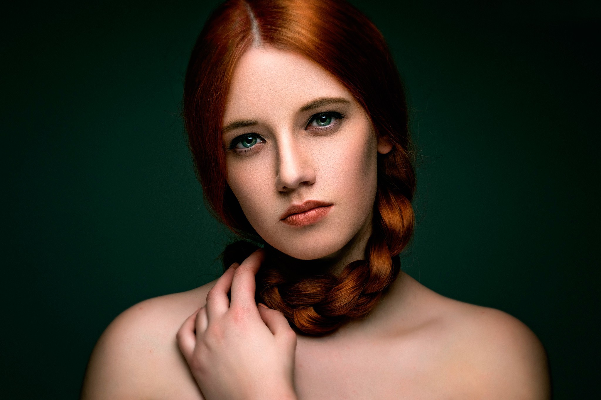 face, Redhead, Women, Model, Portrait Wallpaper