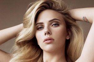 actress, Looking At Viewer, Blonde, Long Hair, Scarlett Johansson, Closeup