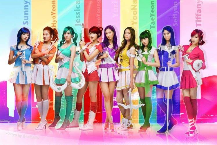 Asian, Girls Generation, Knee highs HD Wallpaper Desktop Background