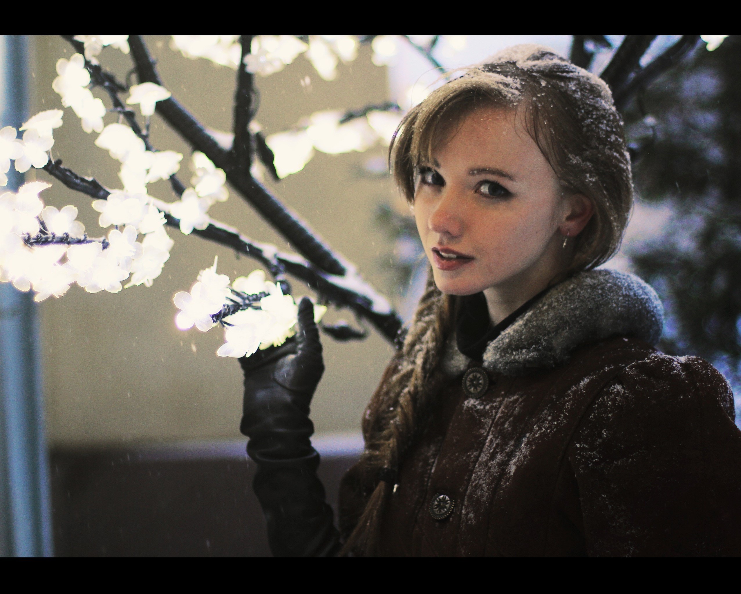 Olesya Kharitonova, Model, Redhead, Snow Wallpaper