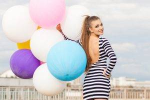model, Women, Balloons