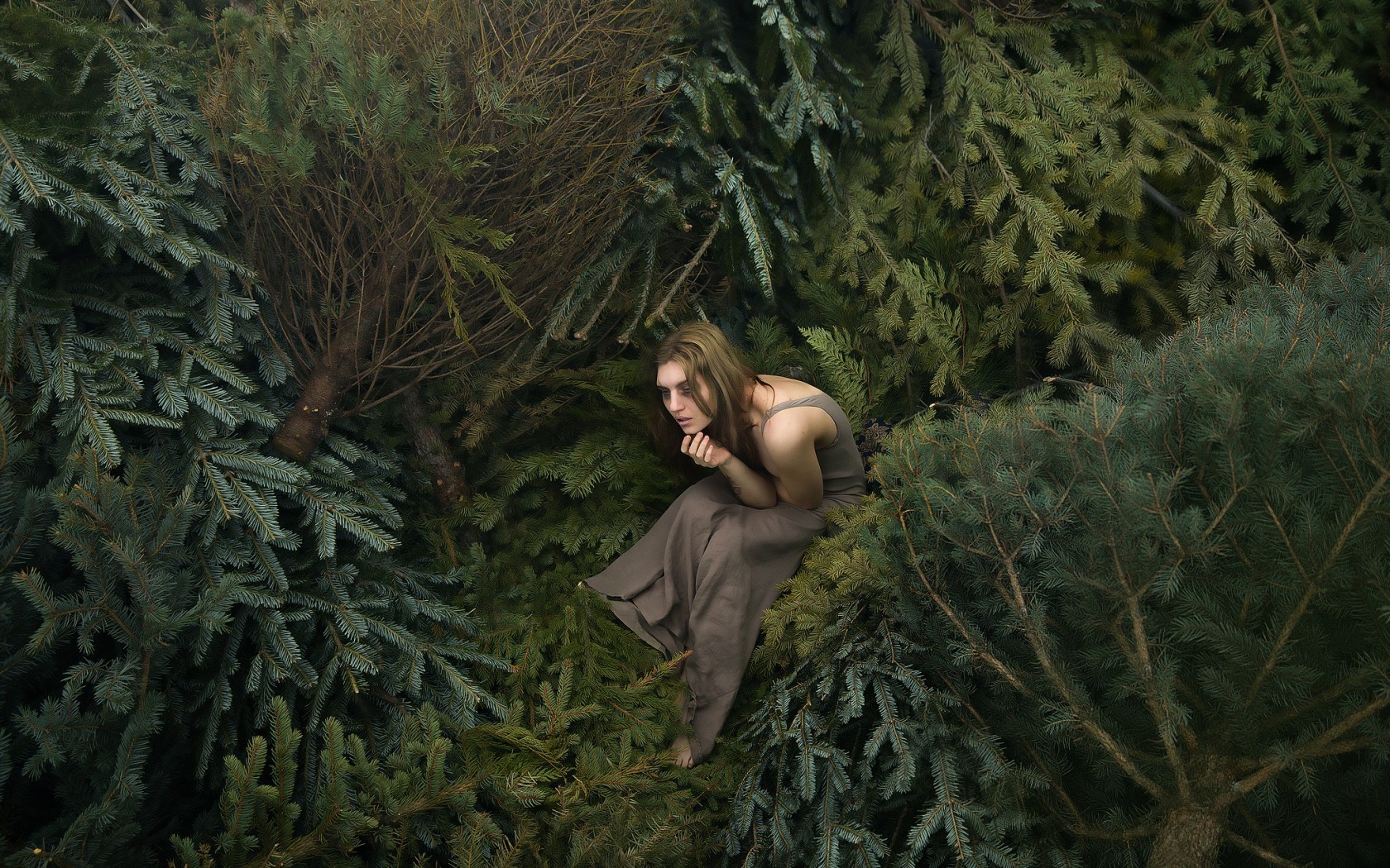 women Outdoors, Model, Women, Fantasy Art, Trees Wallpaper