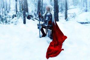 women, Fantasy Art, Winter, Snow