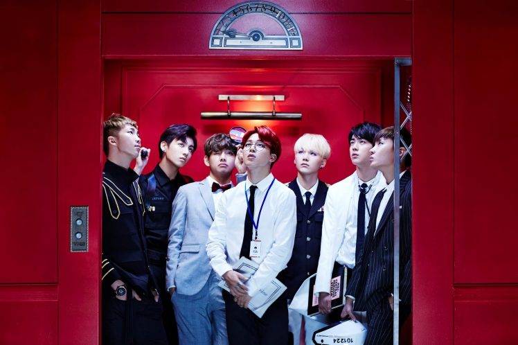 Rap Monster, Jimin, Jin Bts, Suga, Jungkook, J  Hope, V Bts, BTS, K pop, Boy Bands, Elevator HD Wallpaper Desktop Background