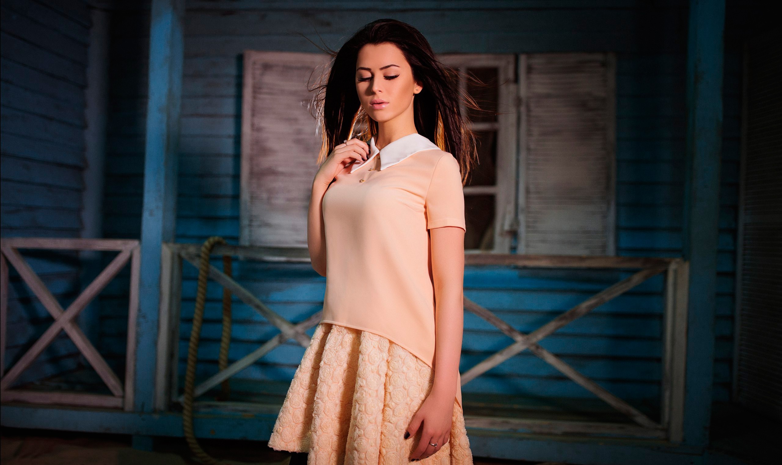 women, Women Outdoors, Model, Building Wallpaper