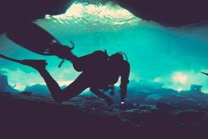 divers, Underwater, Sea
