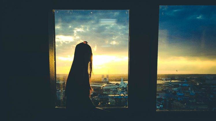 women, Skyline, Sunlight, Silhouette, City HD Wallpaper Desktop Background