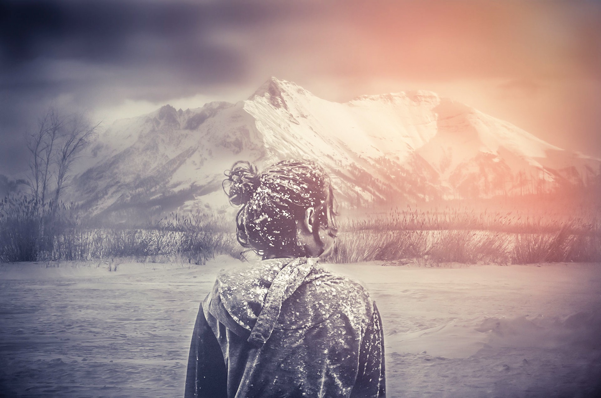 women, Model, Winter Wallpaper