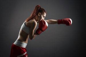 women, Model, Boxing