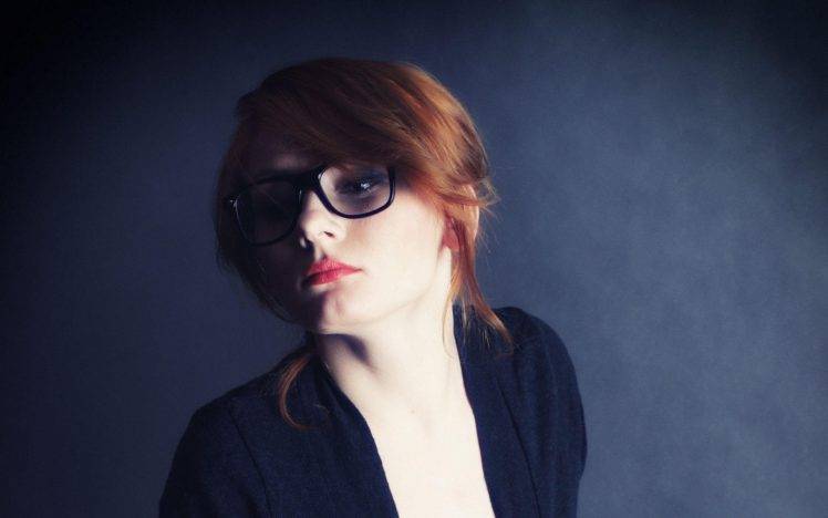 women, Redhead, Glasses HD Wallpaper Desktop Background