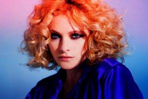 women, Redhead, Looking At Viewer, Curly Hair, Alison Goldfrapp