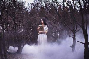 women, Fantasy Art, Trees, Mist