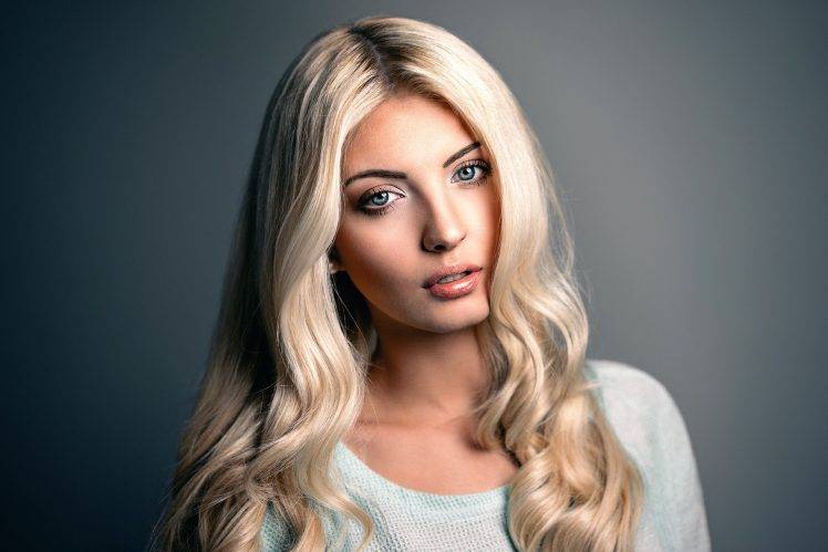 blonde, Women, Model, Portrait HD Wallpaper Desktop Background