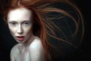 redhead, Face, Women, Model, Portrait
