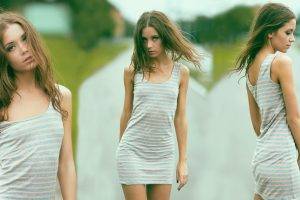 women, Model, Nipples Through Clothing, Xenia Kokoreva, Collage