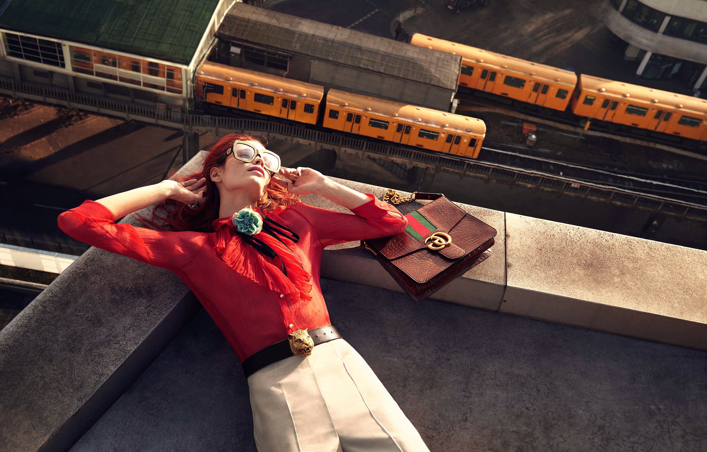 women With Glasses, Women, Model, Rooftops, Vehicle Wallpaper