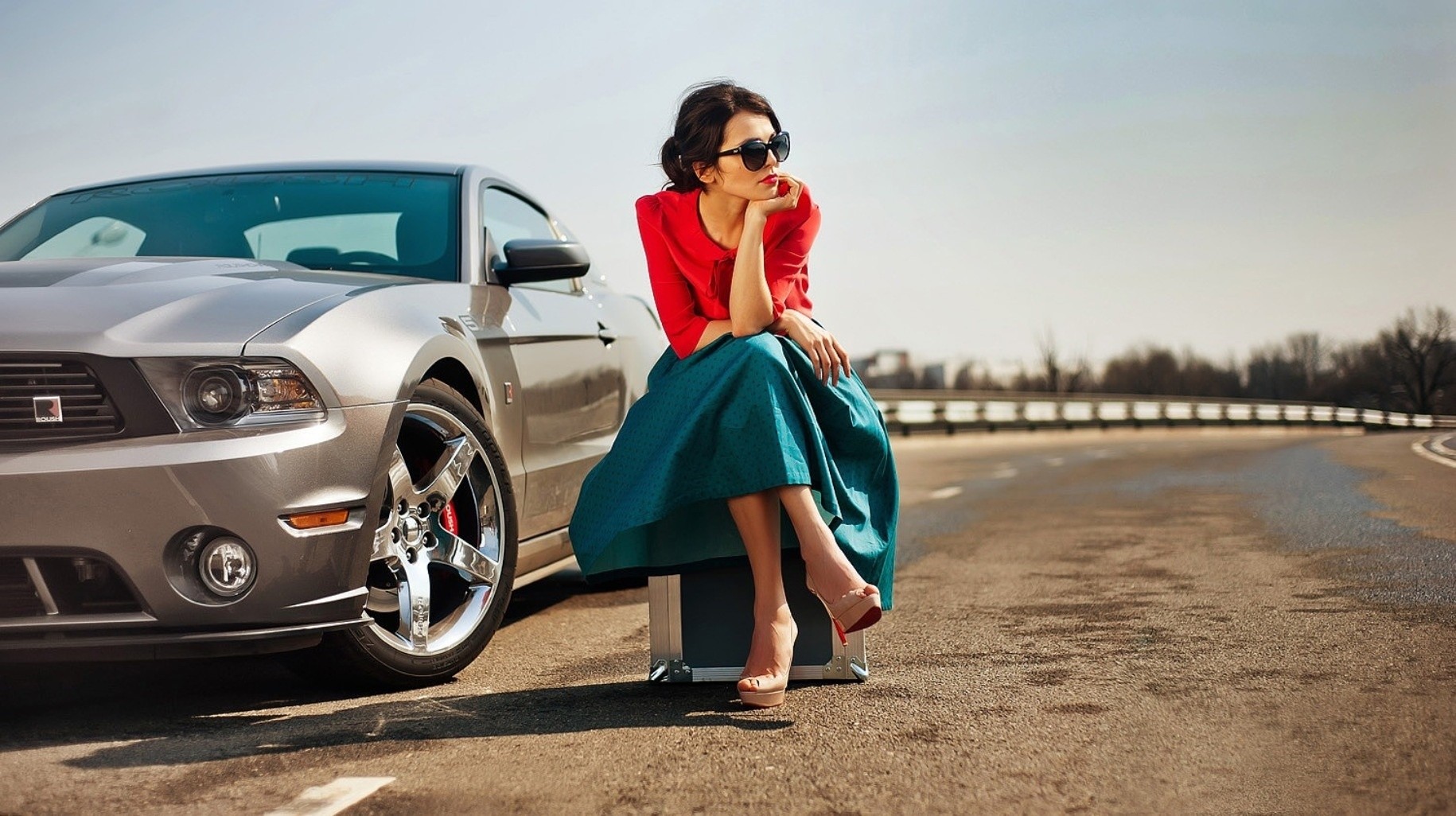 women With Cars Wallpaper