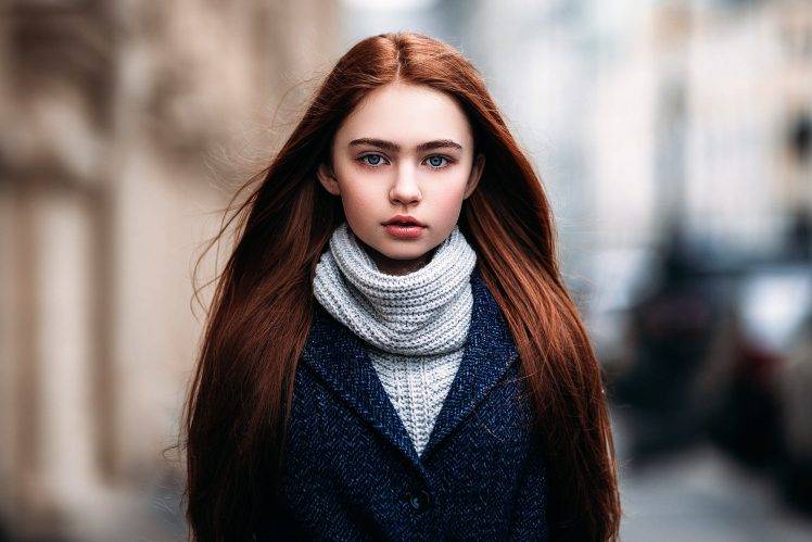 women, Model, Redhead, Portrait HD Wallpaper Desktop Background