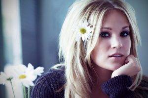 women, Carrie Underwood, Flowers