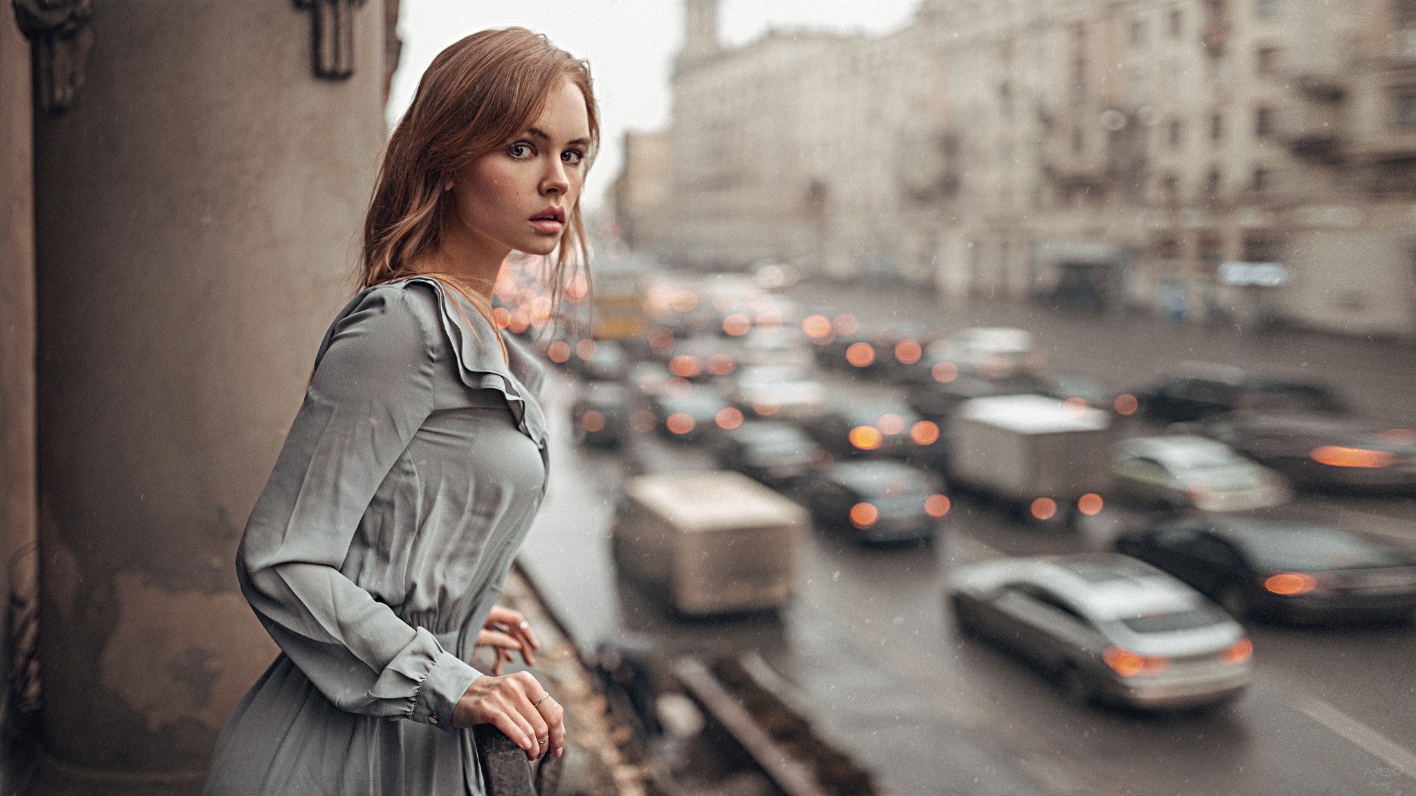 Anastasia Scheglova, Women, Model, Georgy Chernyadyev, Portrait, Dress Wallpaper