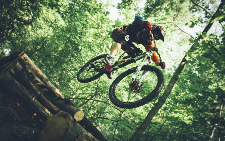 Downhill Mountain Biking, Mountain Bikes, Helmet HD Wallpaper Desktop Background