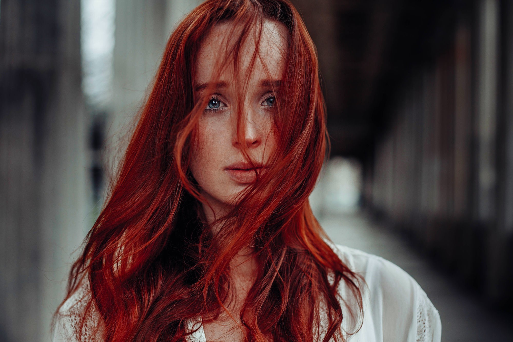 redhead, Women, Face, Model, Portrait Wallpaper