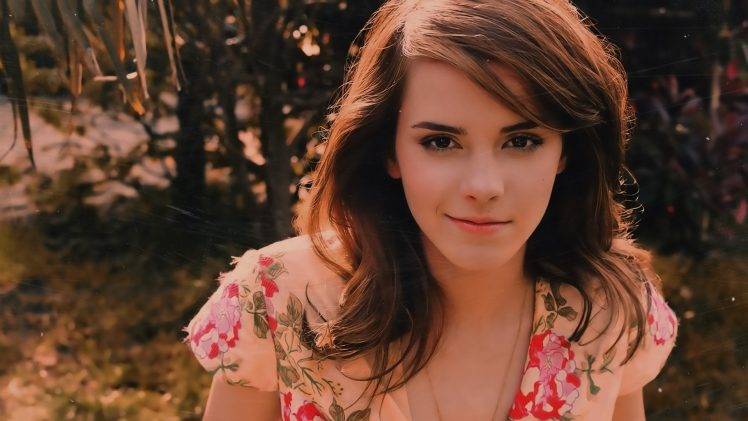 women, Lips, Eyes, Emma Watson HD Wallpaper Desktop Background
