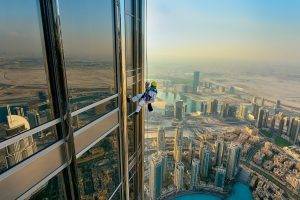 men, City, Work, Skyscraper, Dubai