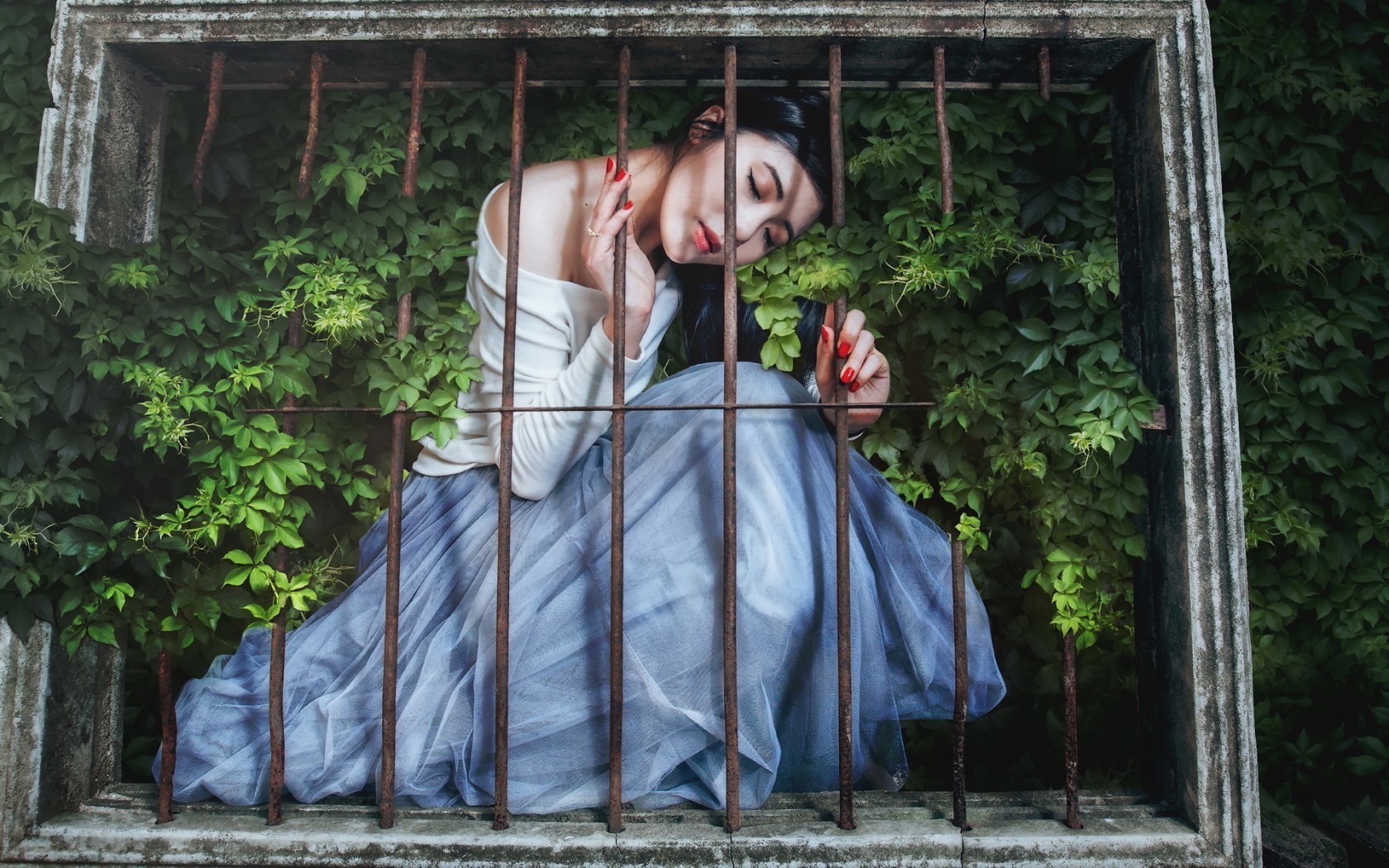 Asian, Women, Model, Cages Wallpaper