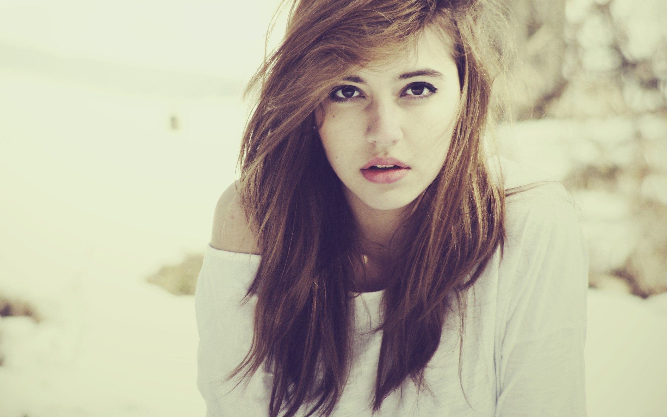 women, Brunette, Looking At Viewer Wallpaper