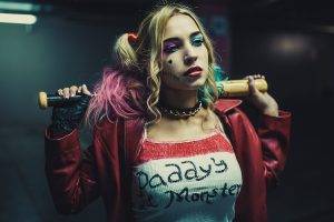 Harley Quinn, Women, Model, Cosplay, Baseball Bats