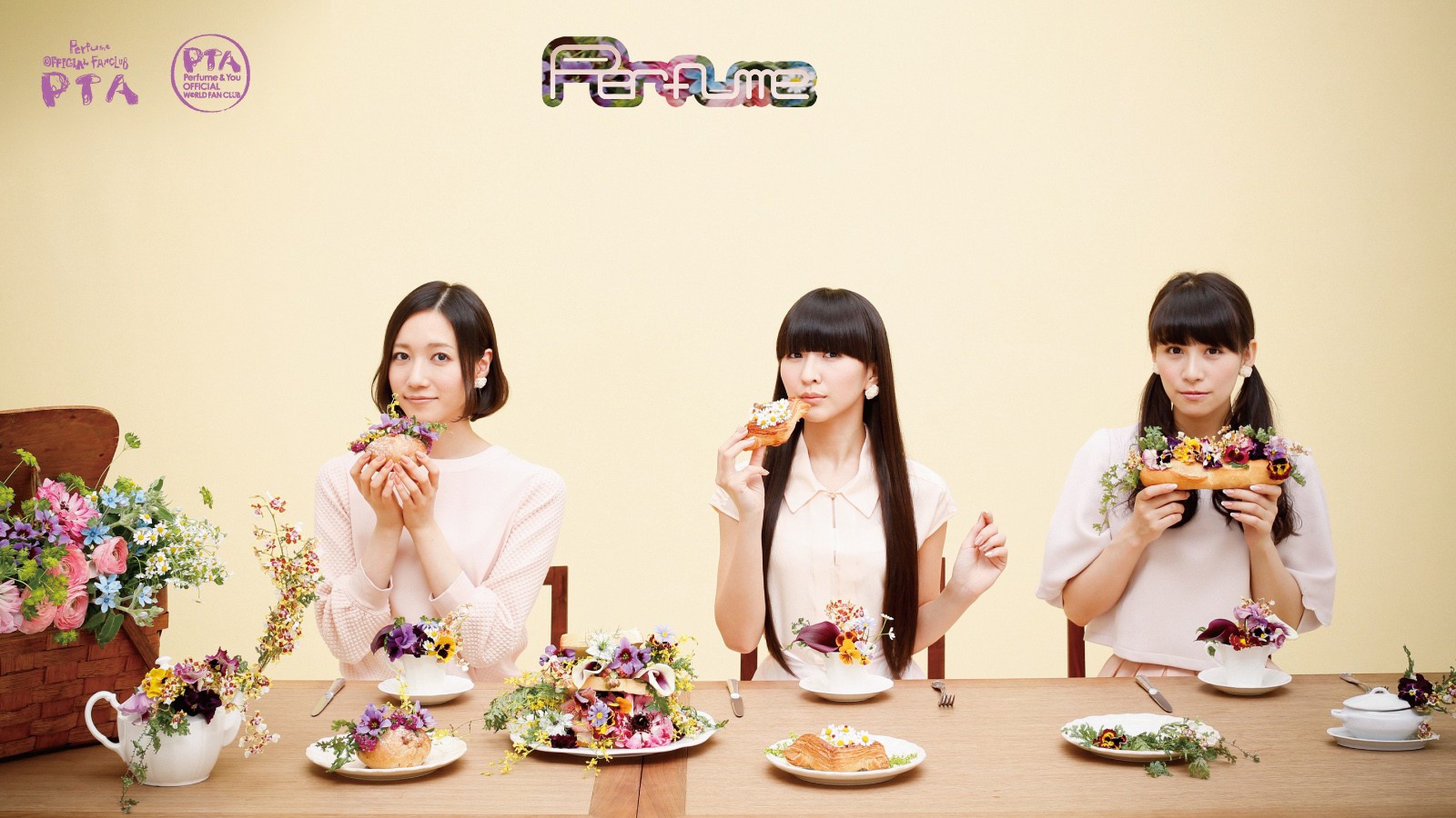 Perfume, Women, Asian, Perfume (Band), J pop, Flowers, Sandwiches Wallpaper